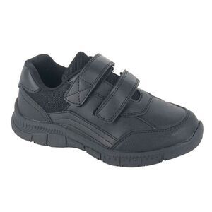 Route 21 Boys Leather School Shoes / Black